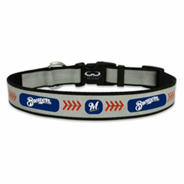 Caseys Milwaukee Brewers Pet Collar Reflective Baseball Size Medium 4421405931